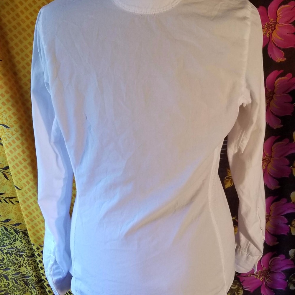 White Button Up Blouse - Picture 2 of 2
